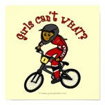 Dark Red Girls BMX Print