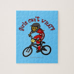 Dark Red Girls BMX Puzzles