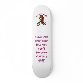 Dark Red Girls BMX Custom Skateboard