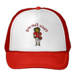 Dark Red Girls Football Hat