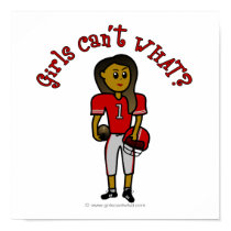 Dark Red Girls Football posters by girlscantwhat Dark Red Girls Football posters
