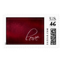 Dark Red Love stamp Wedding Postage stamp