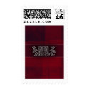 Dark red / marron - Indian accents stamp