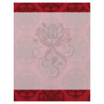 dark red on red damask two tone pattern flyer design