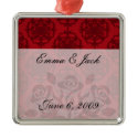 dark red on red damask two tone pattern
