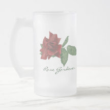 Dark Red Rose Beer Stein Coffee Mugs