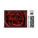 Dark Red Rose Stamp by ggbythebay Dark Red Rose Stamp