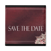 Dark Red Save the date Magnet by aslentz Dark Red Save the date Magnet