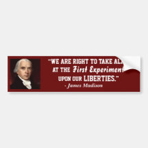 Dark Red "Shares the Wealth" Bumper Sticker