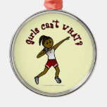 Dark Red Shot Put Christmas Tree Ornaments