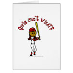 Dark Red Softball Cards