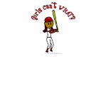 Dark Red Softball T Shirt