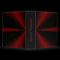 Dark Red Star Burst Binder binders
