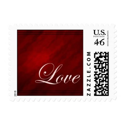 dark red swirl stamp