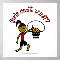 Dark Red Womens Basketball posters