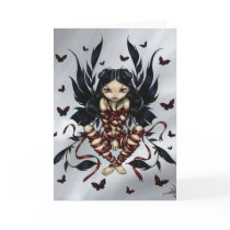 "Dark Ribbon Fairy" Greeting Card