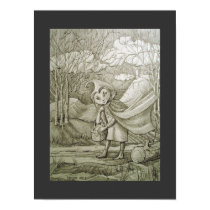 Dark Ridinghood, Fantasy Poster, Original Drawing - Drawing