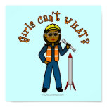 Dark Rocket Scientist Girl Poster