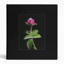 Dark Rose 3 Ring Binders