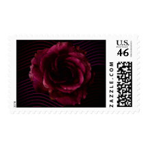 Dark Rose Postage Stamps