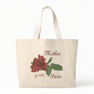 Dark Rose Wedding Tote Bag bag