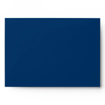 Dark Royal Blue A7 Scrollwork Monogram Envelopes