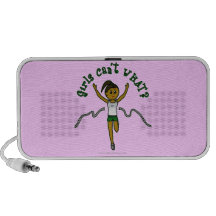 Dark Runner in Green Uniform iPod Speaker
