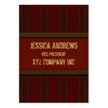 Dark rust brown distressed  lines business cards