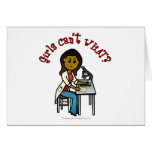 Dark Scientist Girl Cards