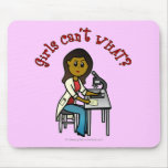 Dark Scientist Girl Mousepads