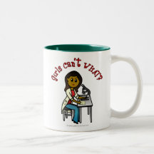Dark Scientist Girl Mug