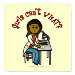 Dark Scientist Girl Poster