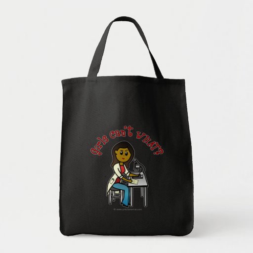 Dark Scientist Girl Tote Bag