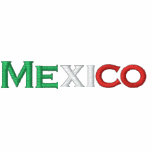 Dark shirt, Mexico, tri-color Embroidered Polo Shirt