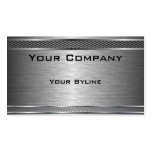 Dark Silver Brushed  Business Card