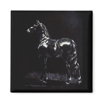 Dark Silver magnets by Leenashorses Dark Silver magnets