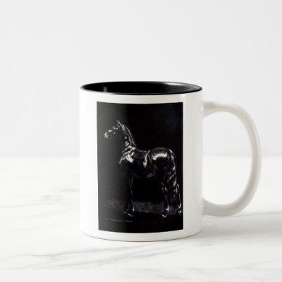Dark Silver Mug by Leenashorses