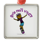 Dark Skateboarder Christmas Tree Ornaments