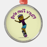 Dark Skateboarder Ornament