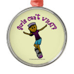 Dark Skateboarder Ornament