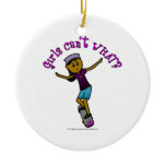 Dark Skateboarder Ornament