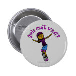 Dark Skater with Helmet Pinback Buttons