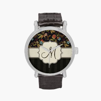 Dark Slavic Style Floral Wrist Watches