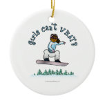 Dark Snowboarder Ornament