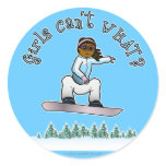 Dark Snowboarder Sticker