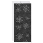Dark Snowflake Pattern 1 Full Color Rack Card