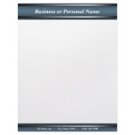Dark Sophisticated Blue letterhead