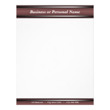 Dark Sophisticated Burgundy letterhead