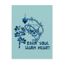 Dark Soul Skull Postcard