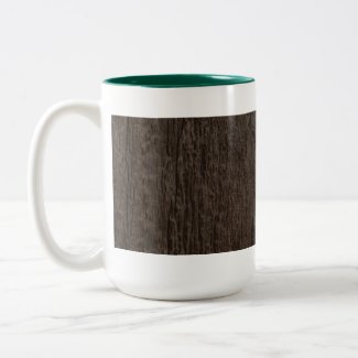 Dark Stained Wood Mug mug